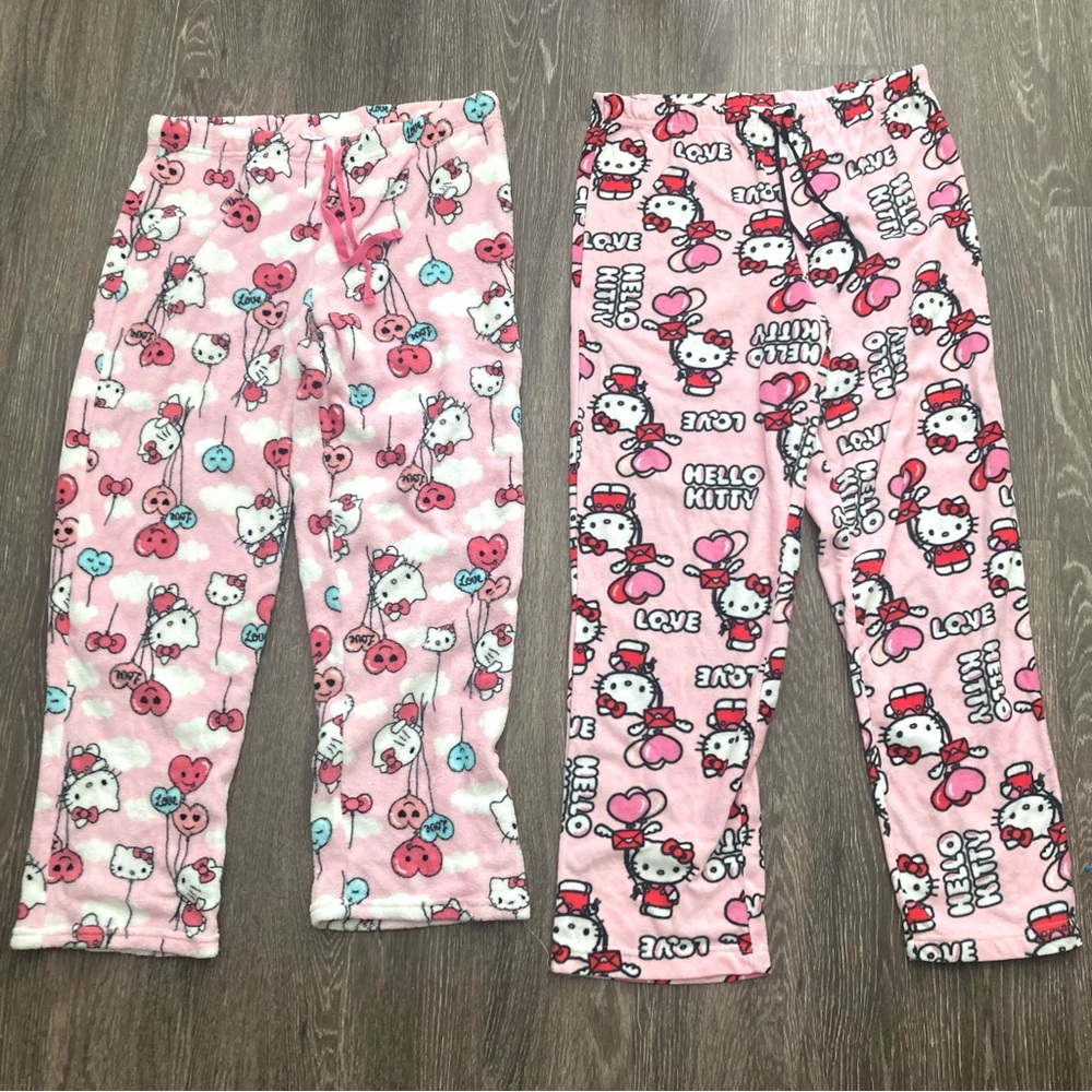 Sanrio Women's Hello Kitty Pink Pajama Pants Set Limited Edition Valentine’s day